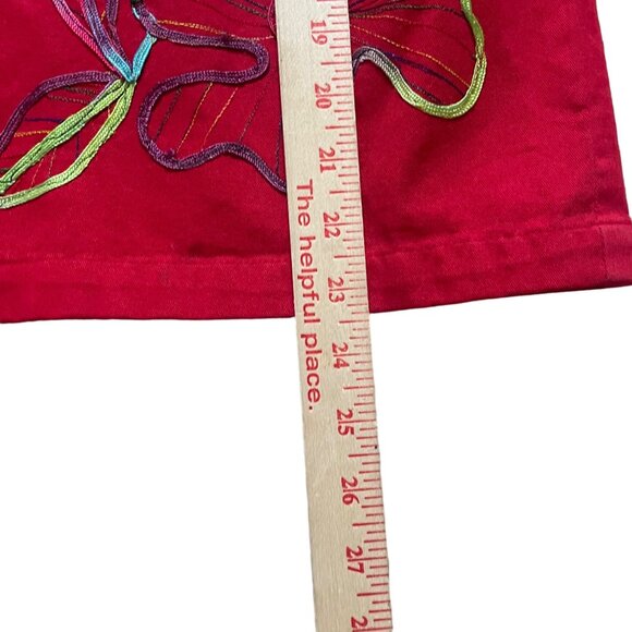 Colorful Floral Embroidered Button-Up Jacket Size M By Studio Works - Picture 3 of 11